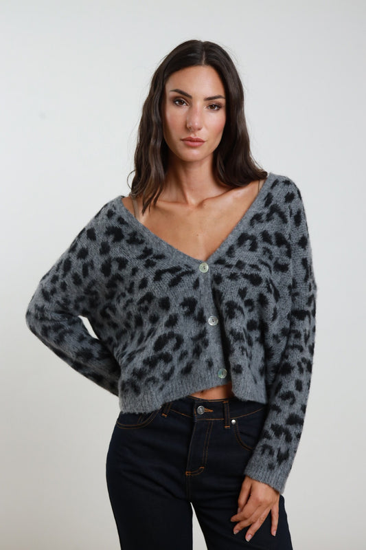SUSY MIX - Cardigan maculato