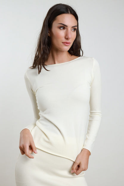 SUSY MIX - Maglia con scollo a barchetta