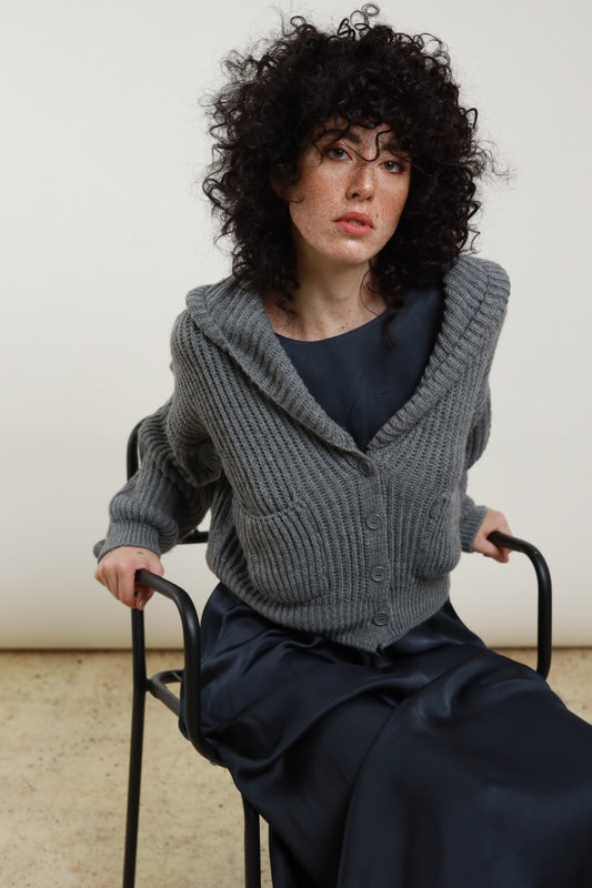 SUSY MIX - Cardigan con cappuccio