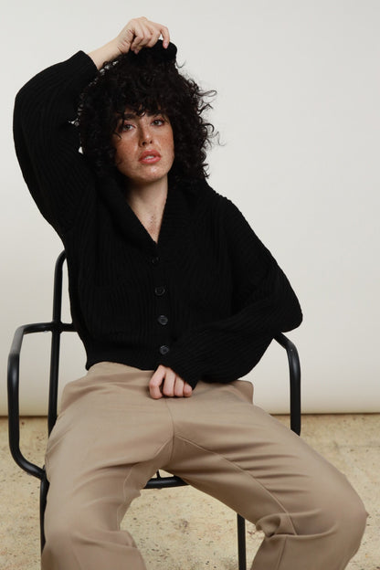 SUSY MIX - Cardigan con cappuccio