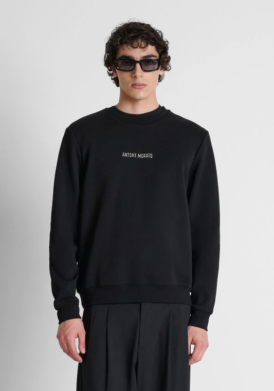 ANTONY MORATO - Felpa regular fit in interlock di cotone con logo