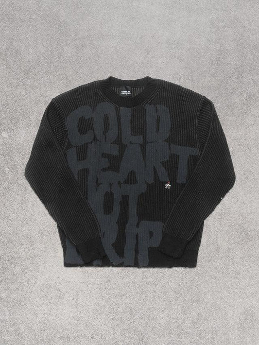 COMME DES FUCKDOWN - Maglia girocollo con stampa e lavaggio sfumato