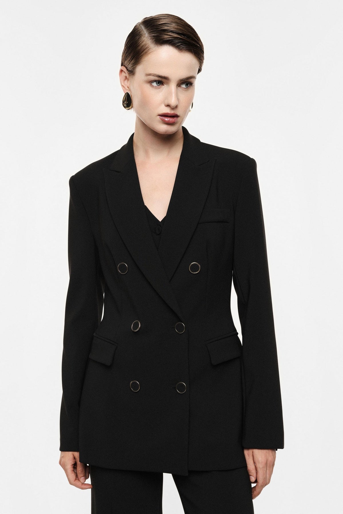 IMPERIAL - Blazer doppiopetto con tasche a pattina