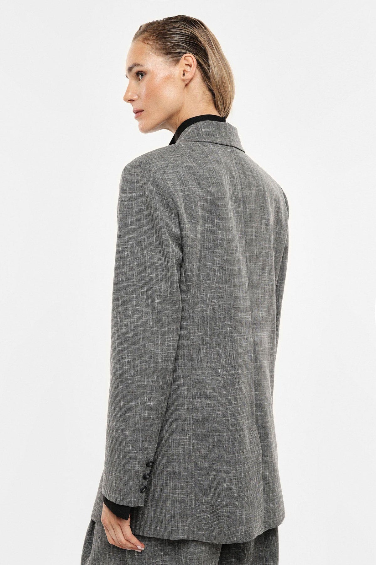 IMPERIAL - Blazer doppiopetto stampa micro check