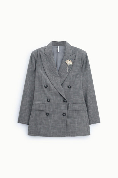 IMPERIAL - Blazer doppiopetto stampa micro check