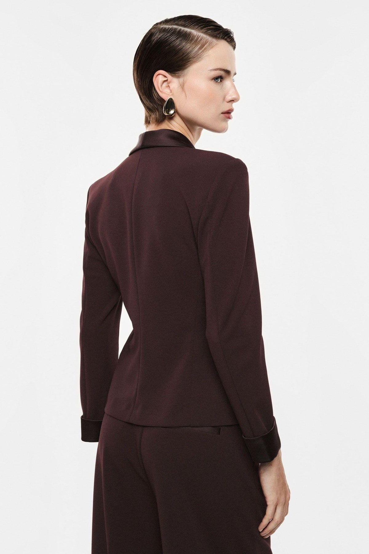 IMPERIAL - Blazer monopetto con revers a scialle e tasche