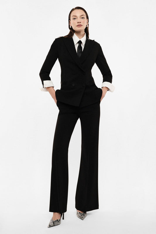 IMPERIAL - Pantaloni flare vita alta linea pulita