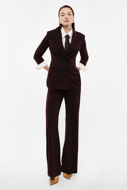 IMPERIAL - Pantaloni flare vita alta linea pulita