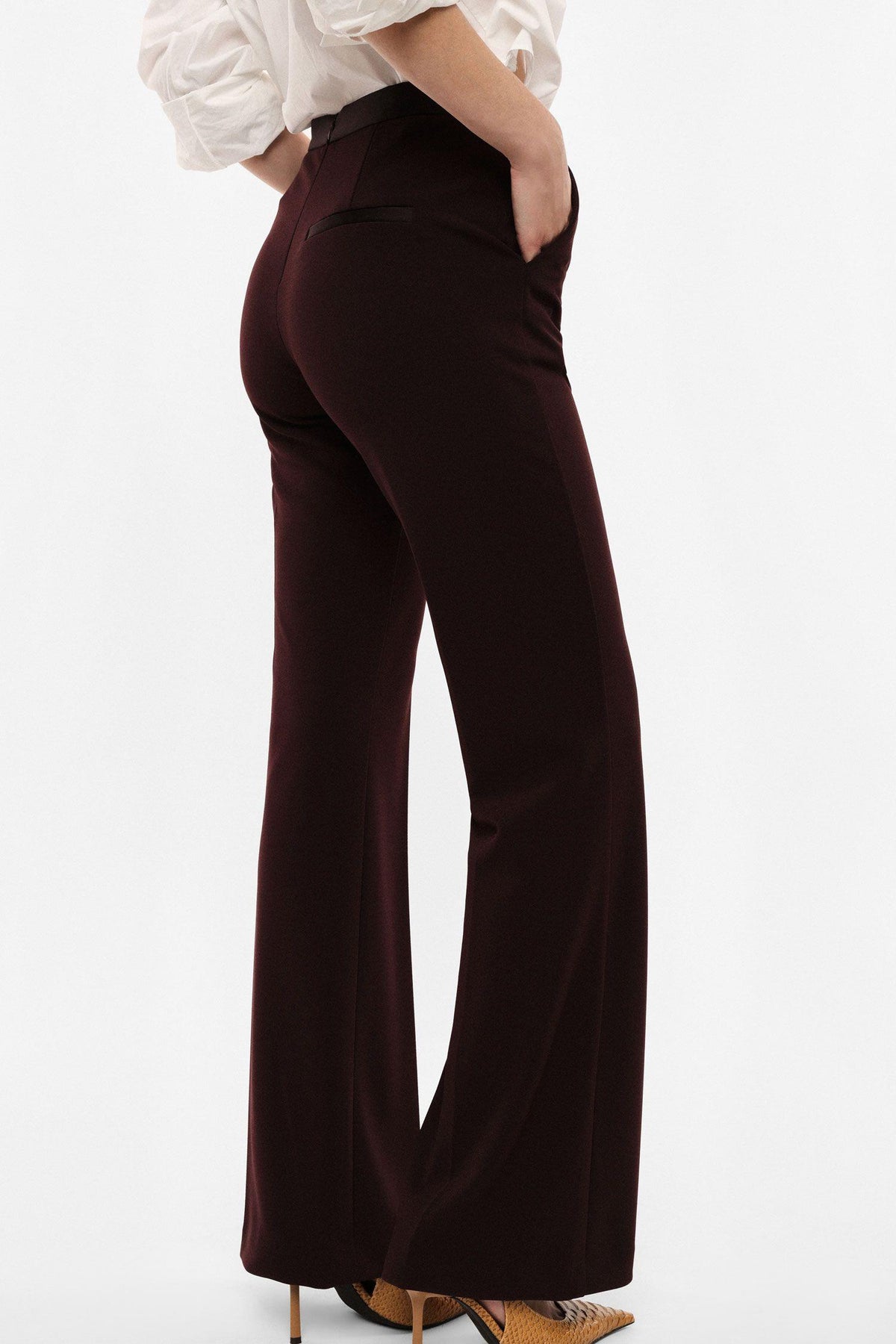IMPERIAL - Pantaloni flare vita alta linea pulita