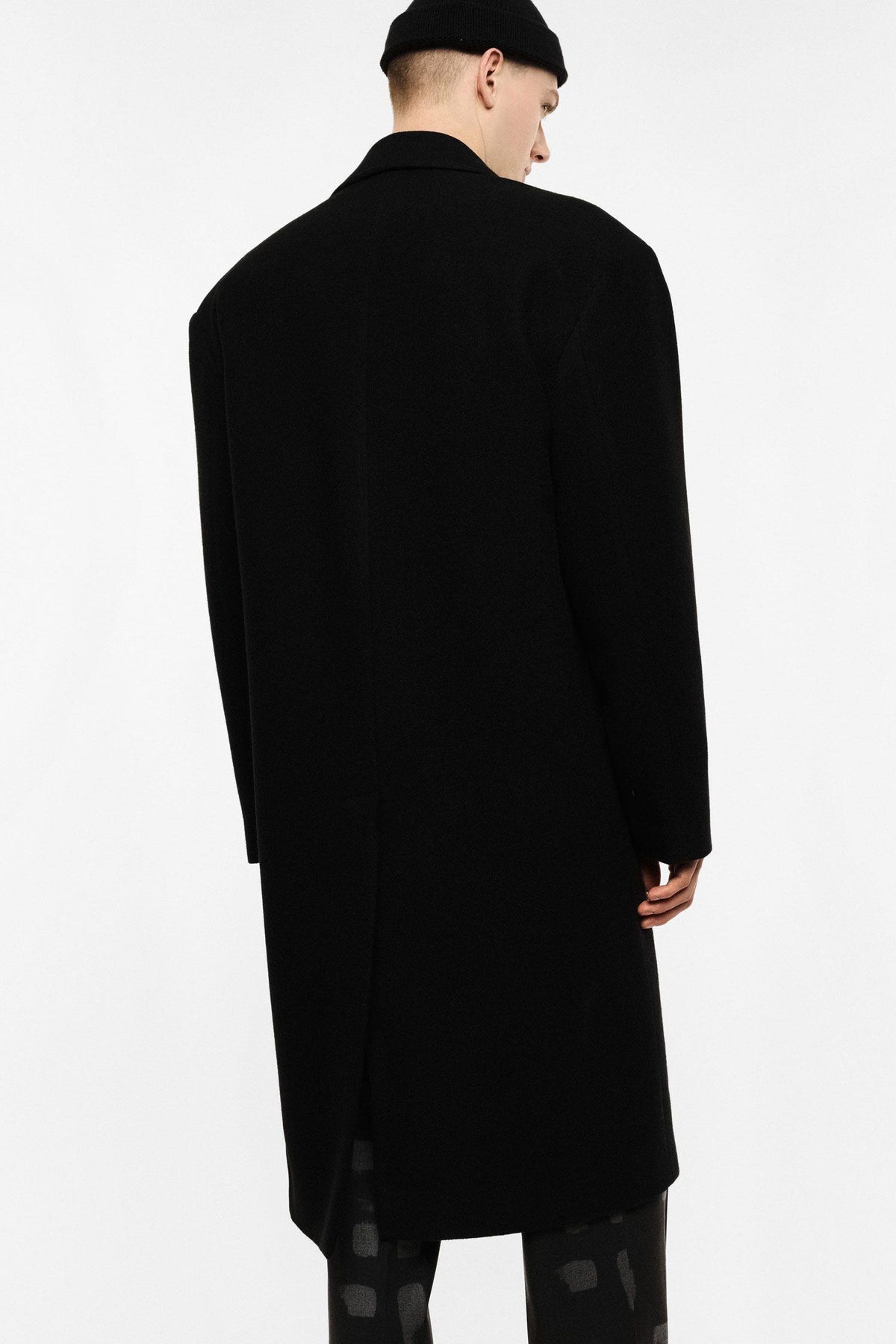 IMPERIAL - Cappotto monopetto lungo con tasche laterali