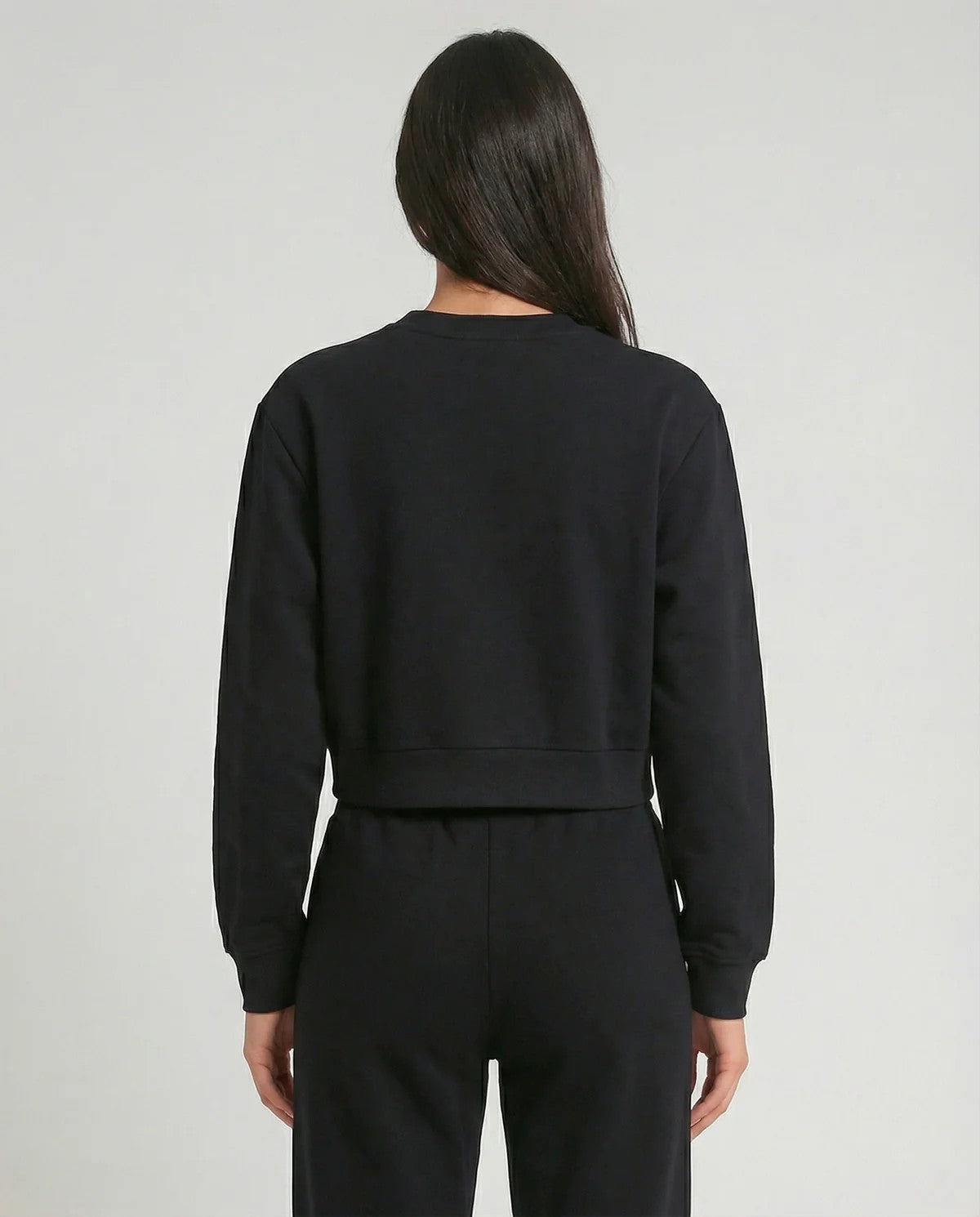 MET - Felpa cropped girocollo
