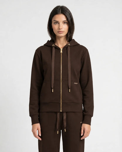 MET - Felpa con cappuccio fullzip