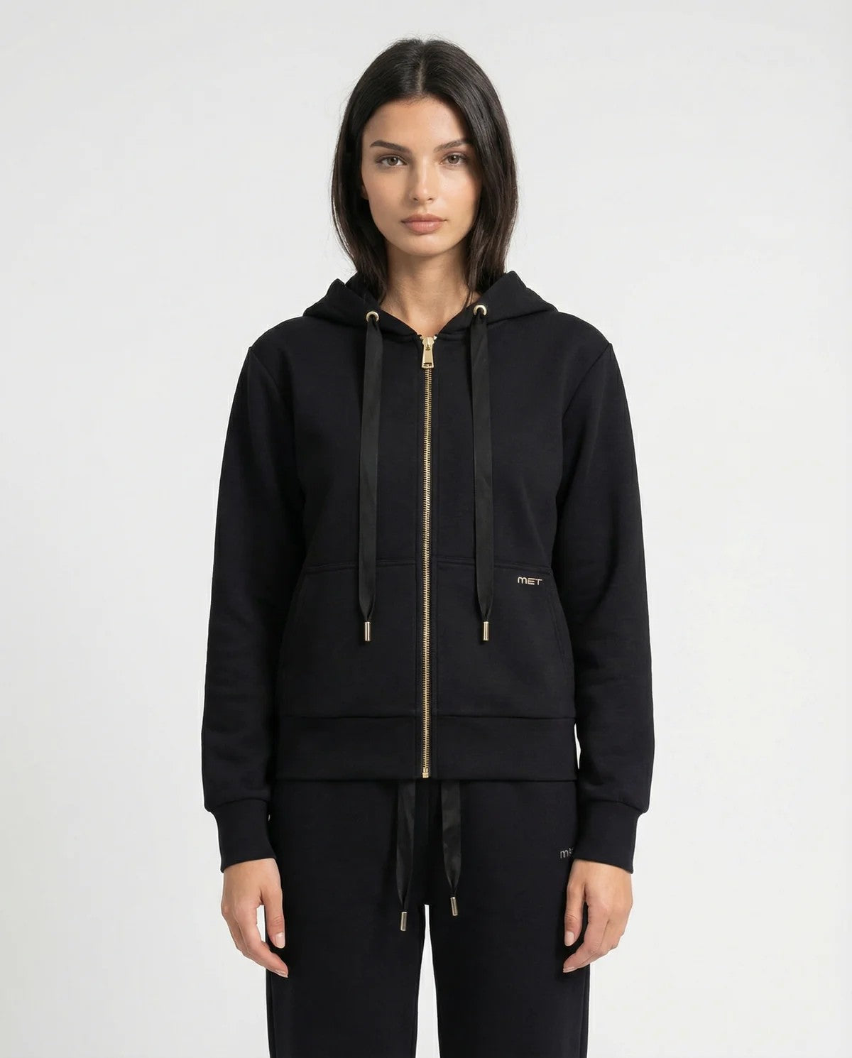 MET - Felpa con cappuccio fullzip