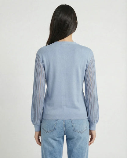 MET - Cardigan con maniche plissé