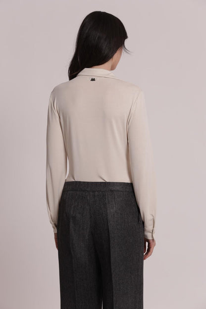 MIMI' MUA' - Camicia con drappeggio frontale
