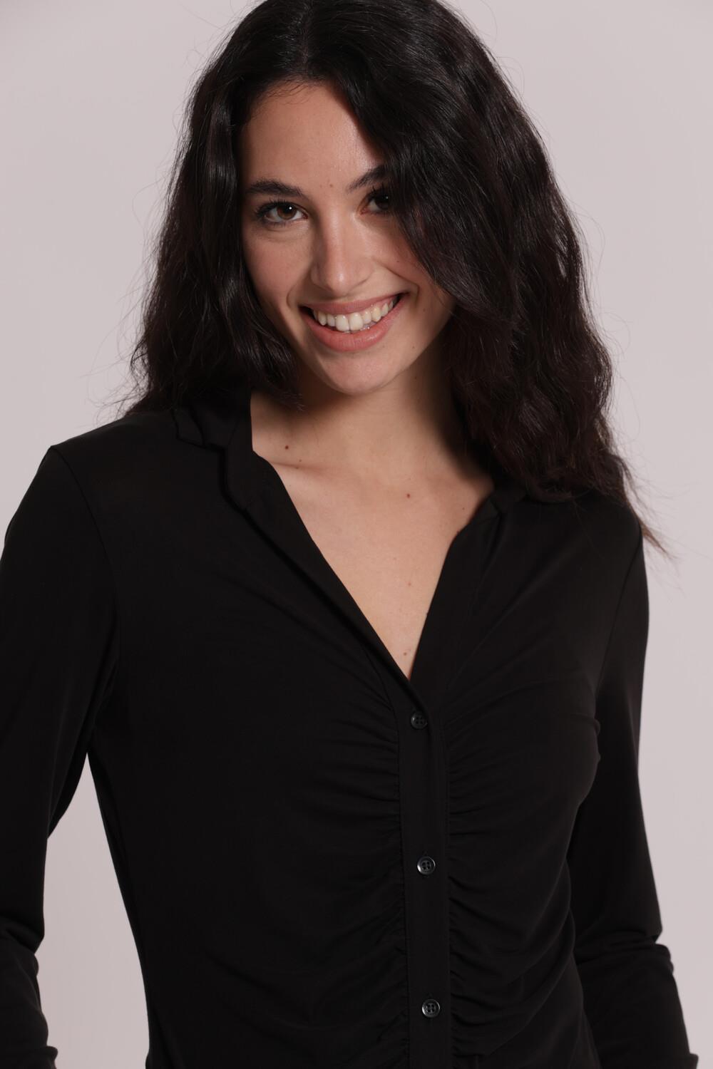 MIMI' MUA' - Camicia con drappeggio frontale