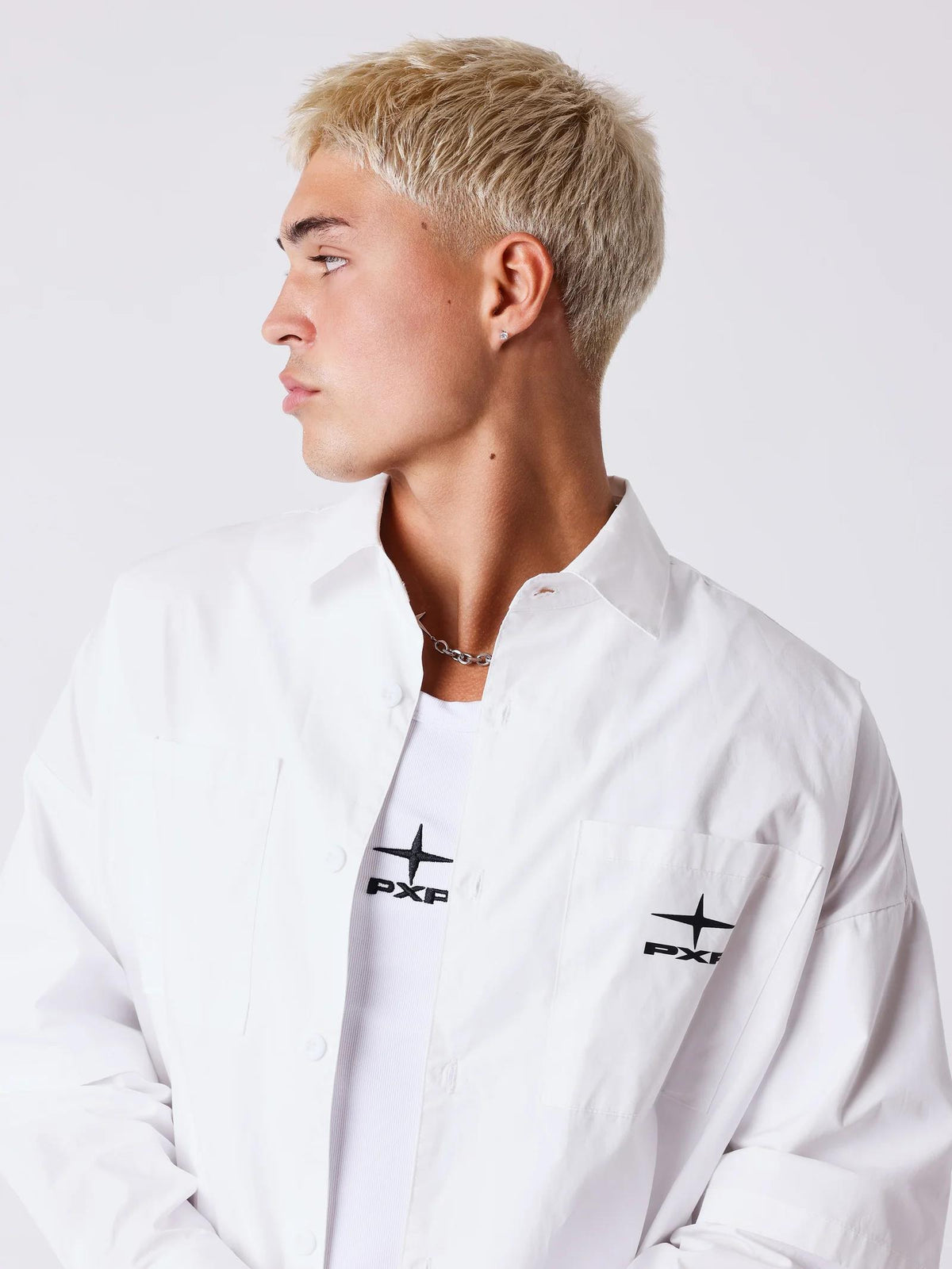 PXP - Camicia doppia manica elegante con logo