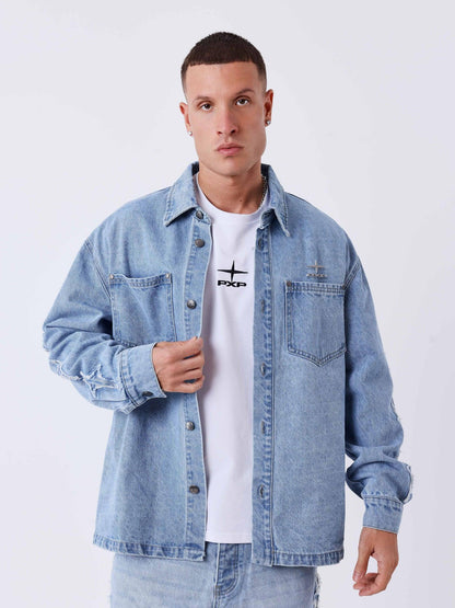 PXP - Camicia overshirt in denim