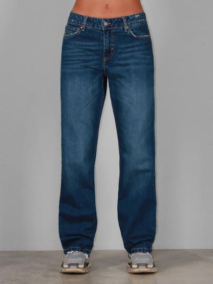 BERNA - Jeans vita bassa straight fit