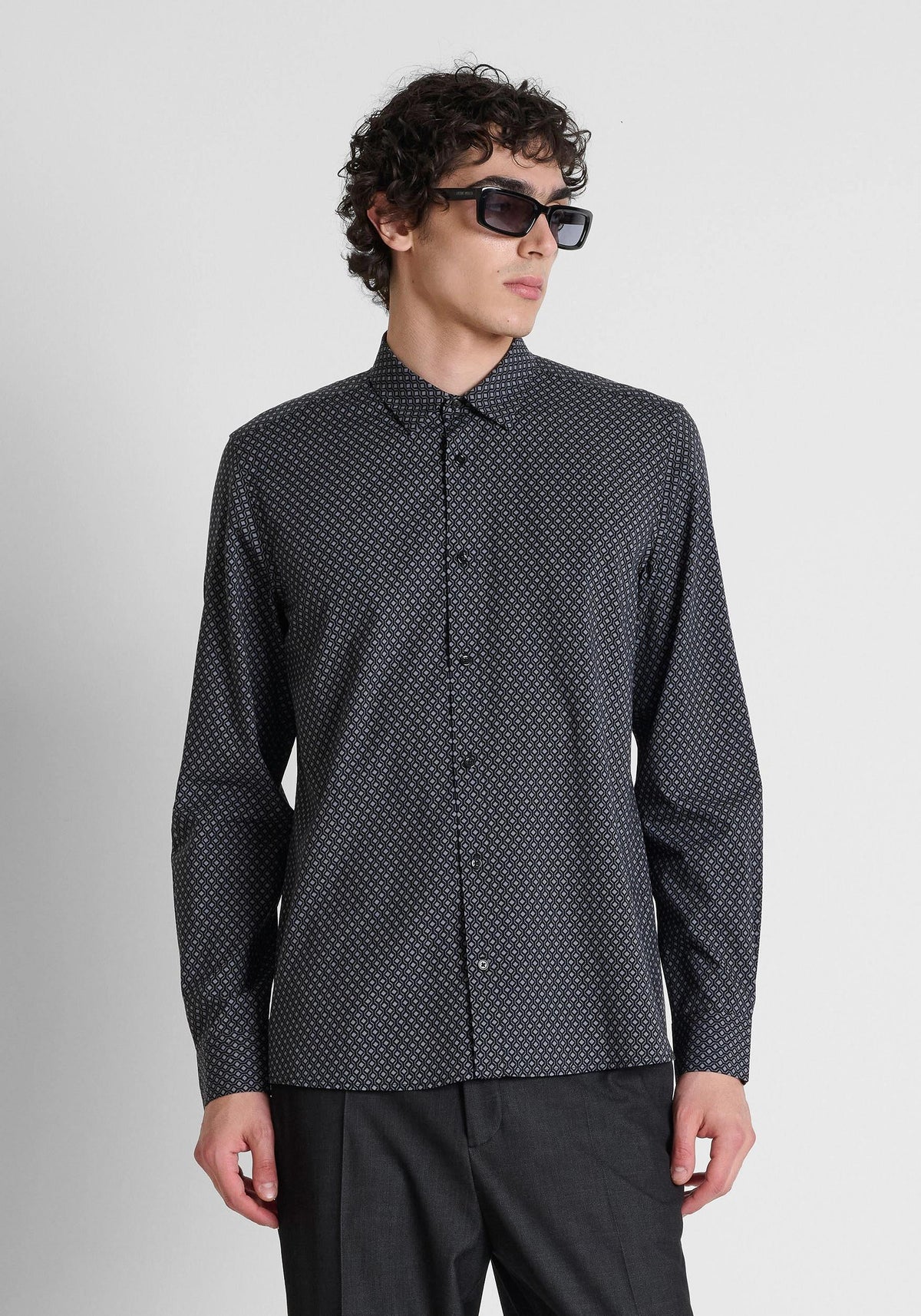 ANTONY MORATO - Camicia "Barcelona" regular straight fit stampata con logo