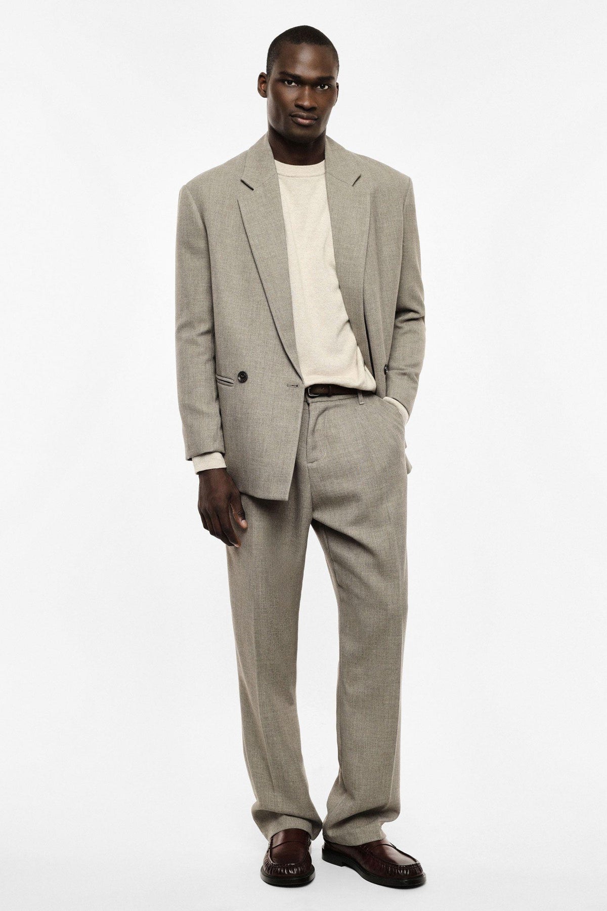 IMPERIAL - Pantaloni regular-fit con pinces e piega frontale