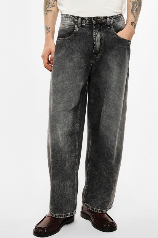 IMPERIAL - Jeans baggy-fit a vita alta lavaggio effetto vintage