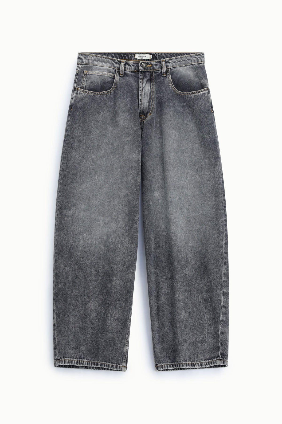 IMPERIAL - Jeans baggy-fit a vita alta lavaggio effetto vintage