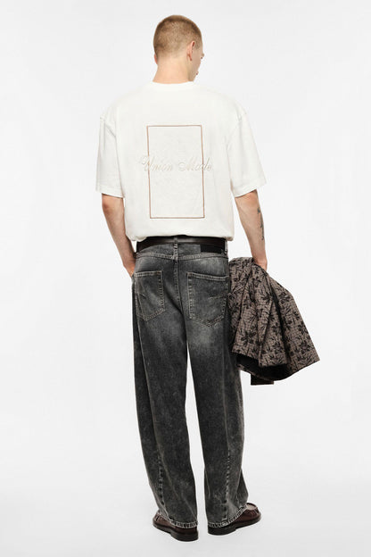 IMPERIAL - Jeans baggy-fit a vita alta lavaggio effetto vintage