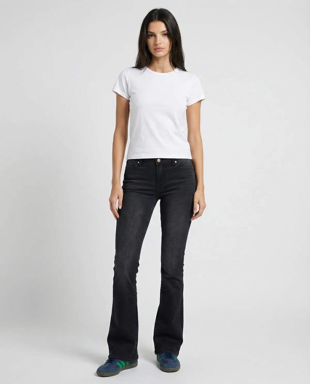 MET - Jeans slim bootcut neri