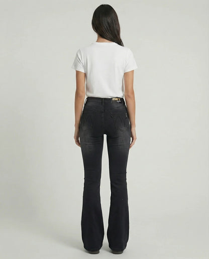 MET - Jeans slim bootcut neri