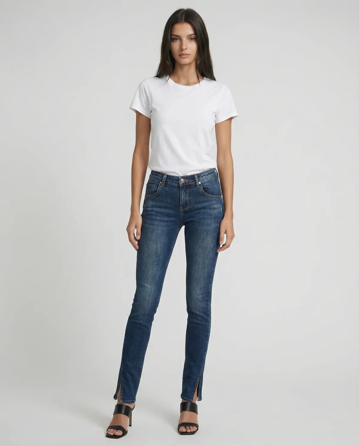 MET - Jeans skinny con spacchi al fondo