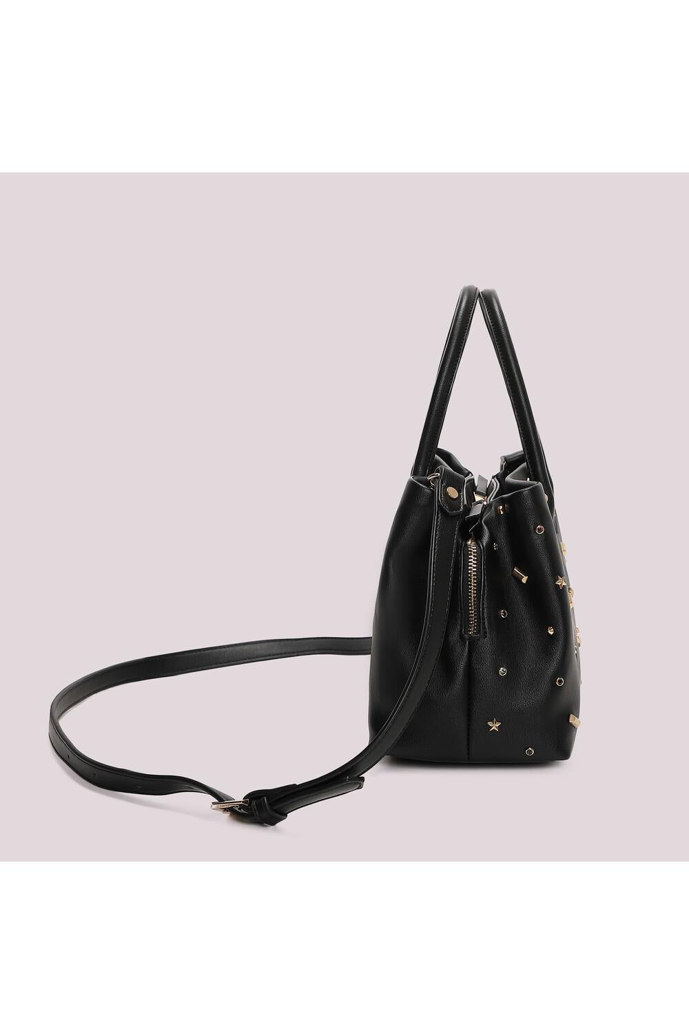MIMI' MUA' - Borsa shopping con applicazioni colorate