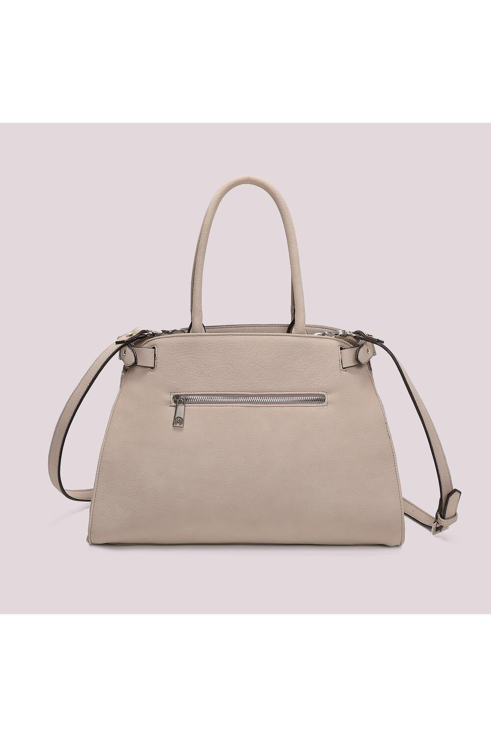 MIMI' MUA' - Borsa shopping con fianchi effetto camoscio