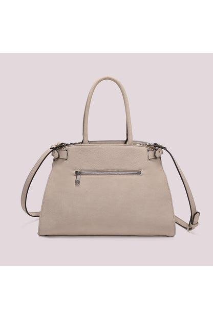 MIMI' MUA' - Borsa shopping con fianchi effetto camoscio