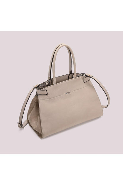 MIMI' MUA' - Borsa shopping con fianchi effetto camoscio
