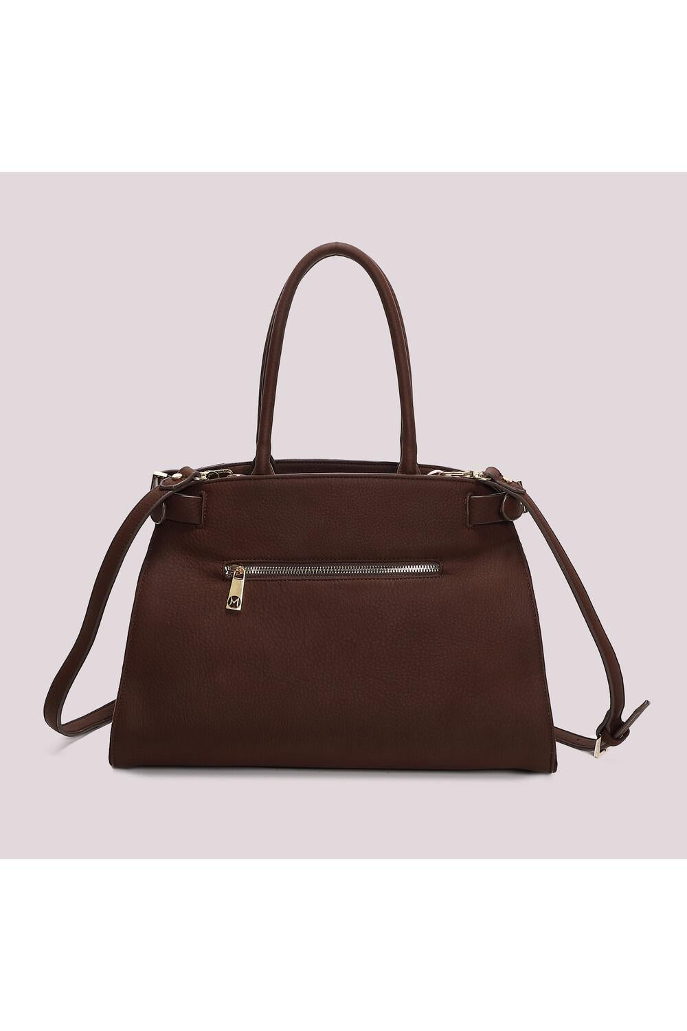 MIMI' MUA' - Borsa shopping con fianchi effetto camoscio