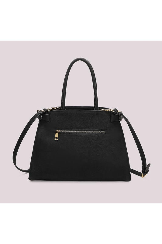 MIMI' MUA' - Borsa shopping con fianchi effetto camoscio