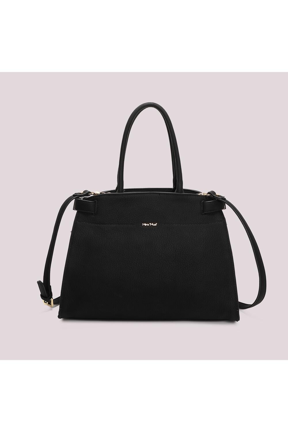MIMI' MUA' - Borsa shopping con fianchi effetto camoscio