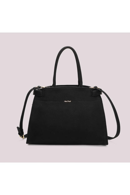 MIMI' MUA' - Borsa shopping con fianchi effetto camoscio