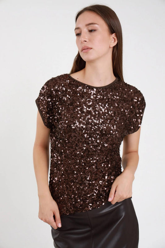 SUSY MIX - Maglia paillettes