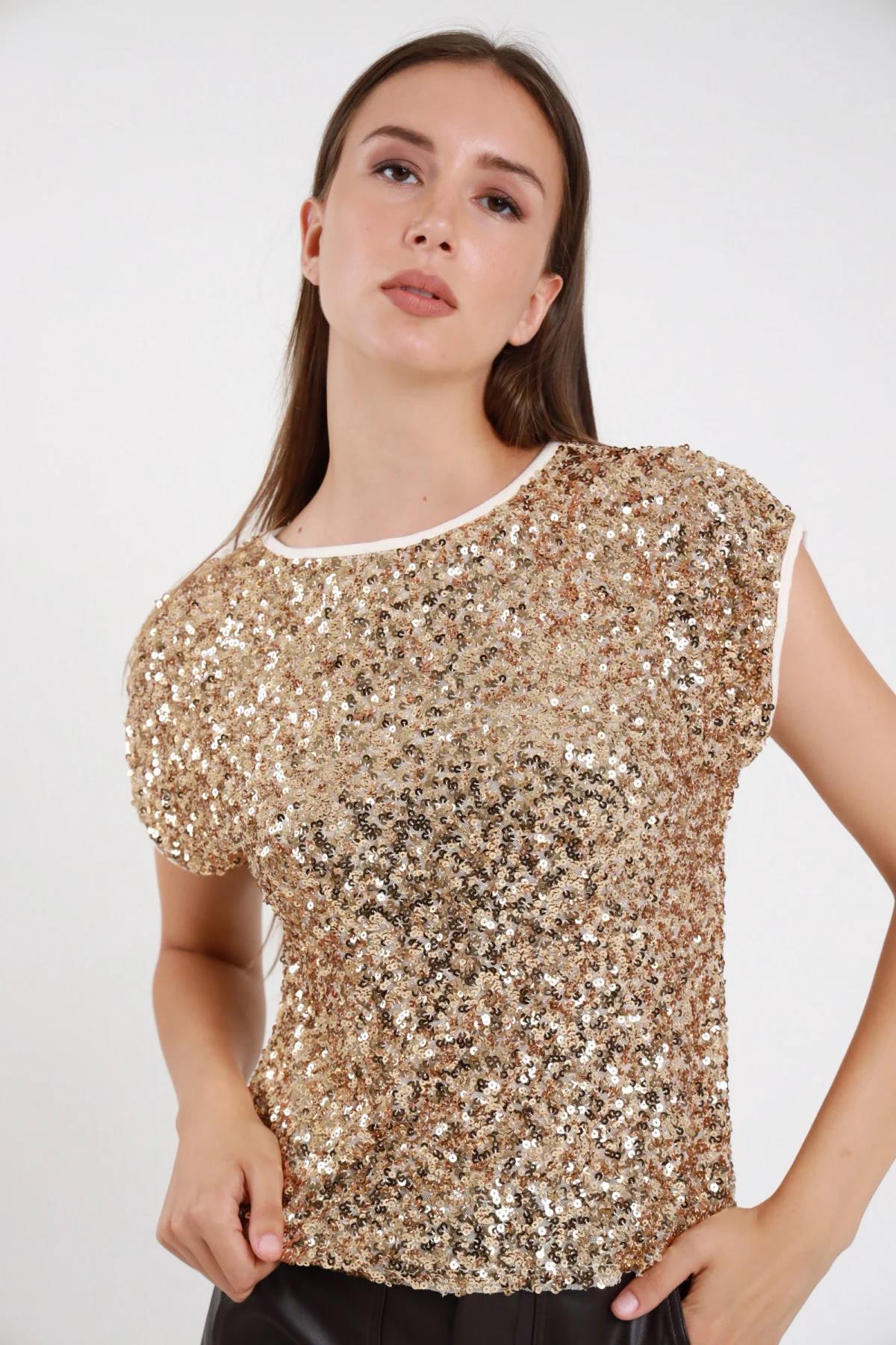 SUSY MIX - Maglia paillettes