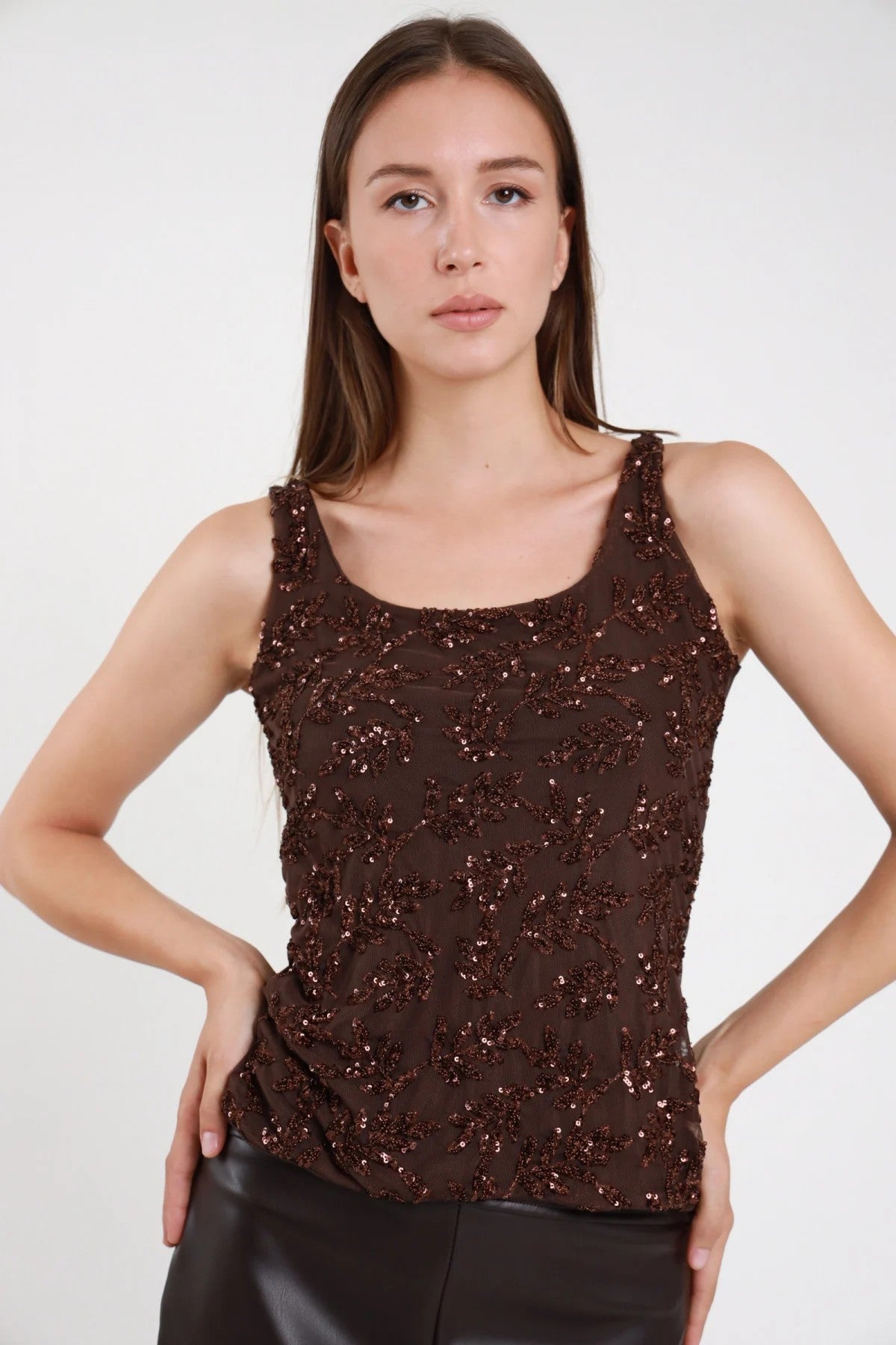 SUSY MIX - Top in paillettes