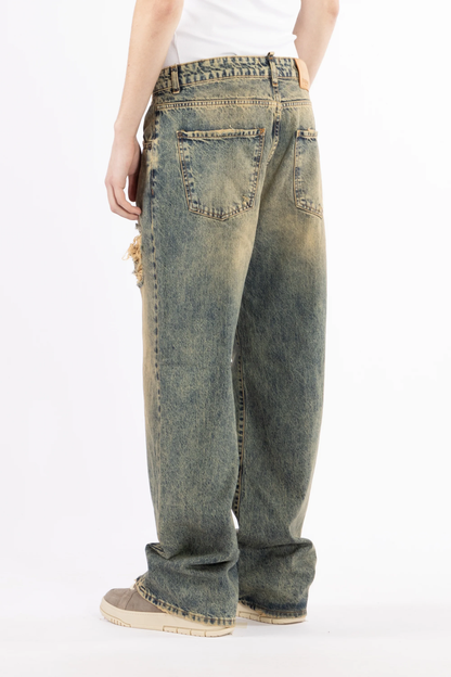 I'M BRIAN - Jeans gamba ampia effetto slavato