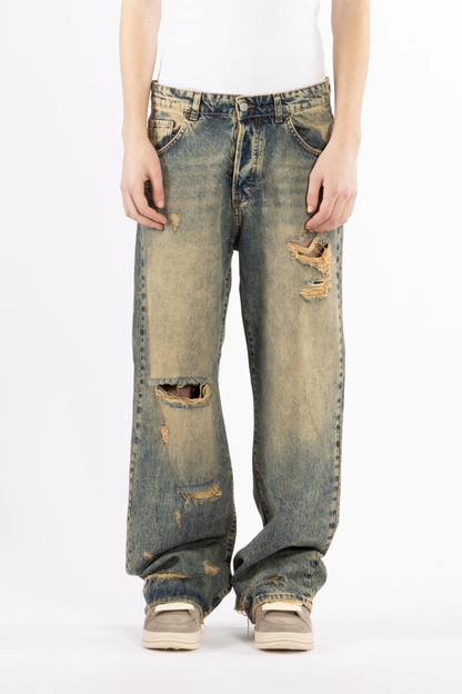 I'M BRIAN - Jeans gamba ampia effetto slavato