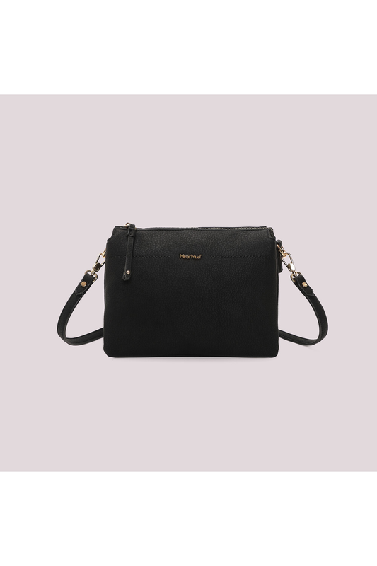 MIMI' MUA' - Borsa a tracolla con fianchi effetto camoscio