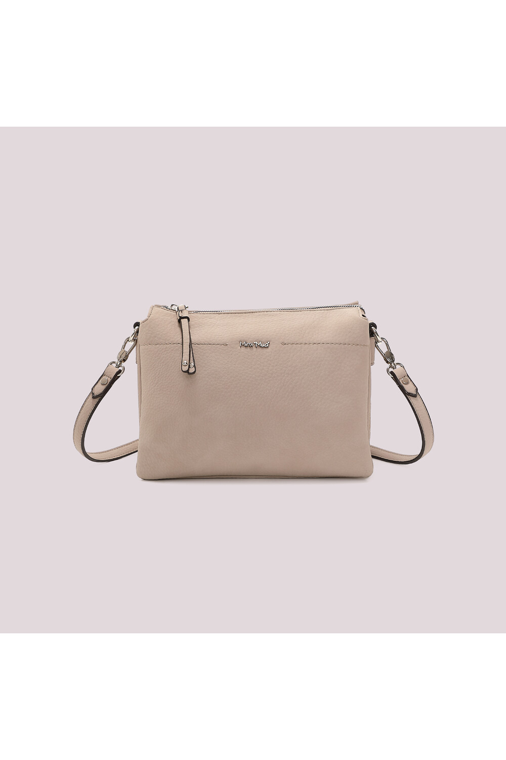 MIMI' MUA' - Borsa a tracolla con fianchi effetto camoscio