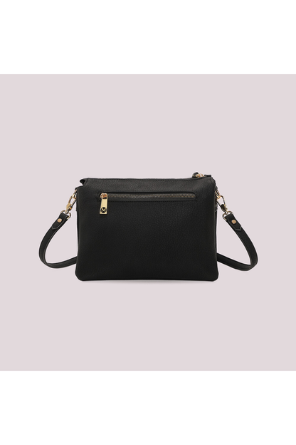 MIMI' MUA' - Borsa a tracolla con fianchi effetto camoscio