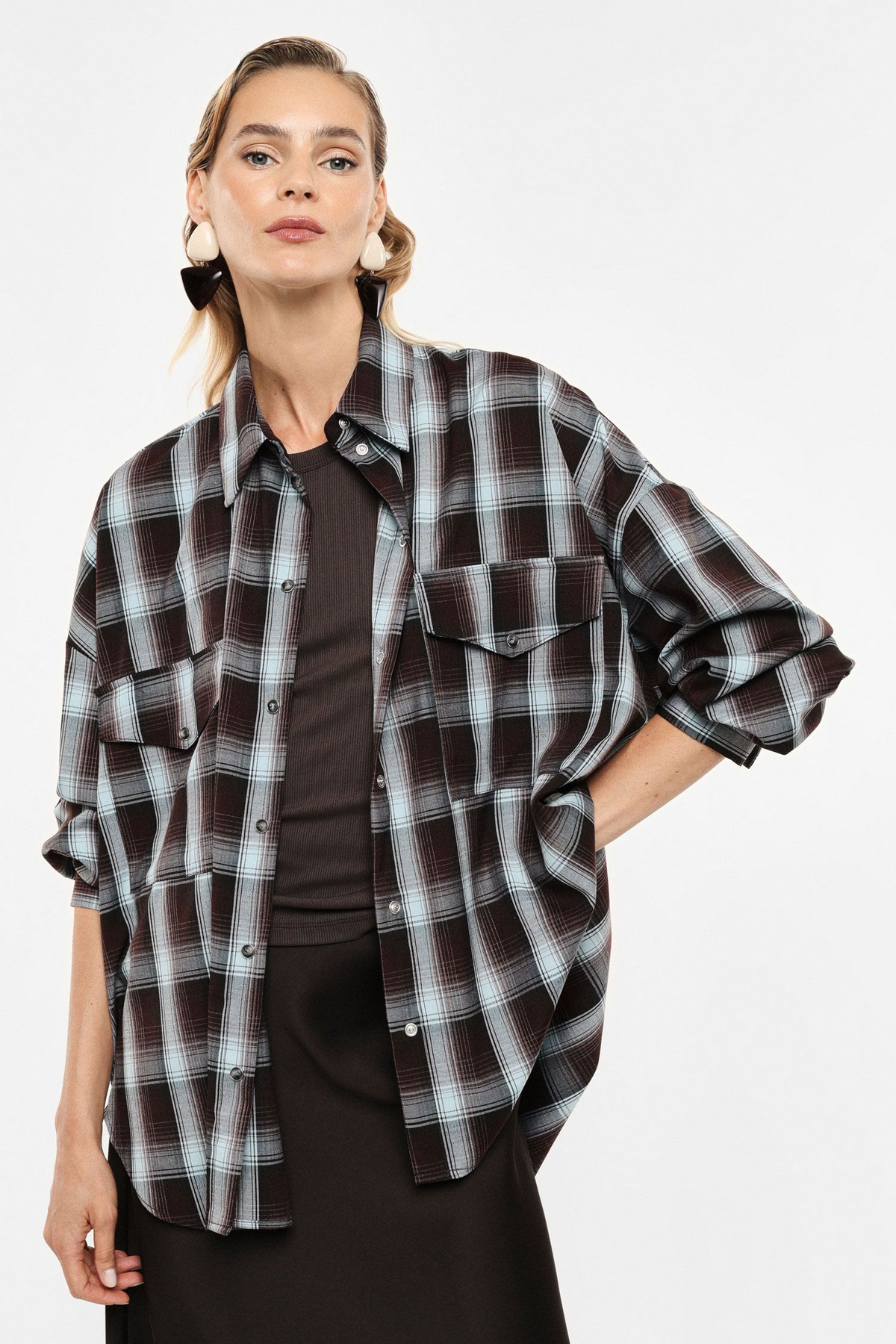IMPERIAL - Camicia ampia a quadri