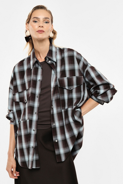 IMPERIAL - Camicia ampia a quadri