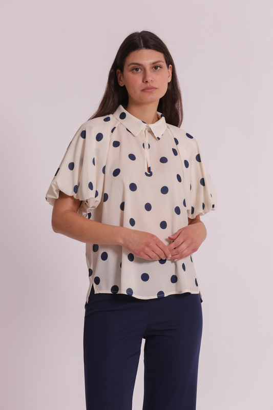 MIMI' MUA' - Blusa con maniche a palloncino